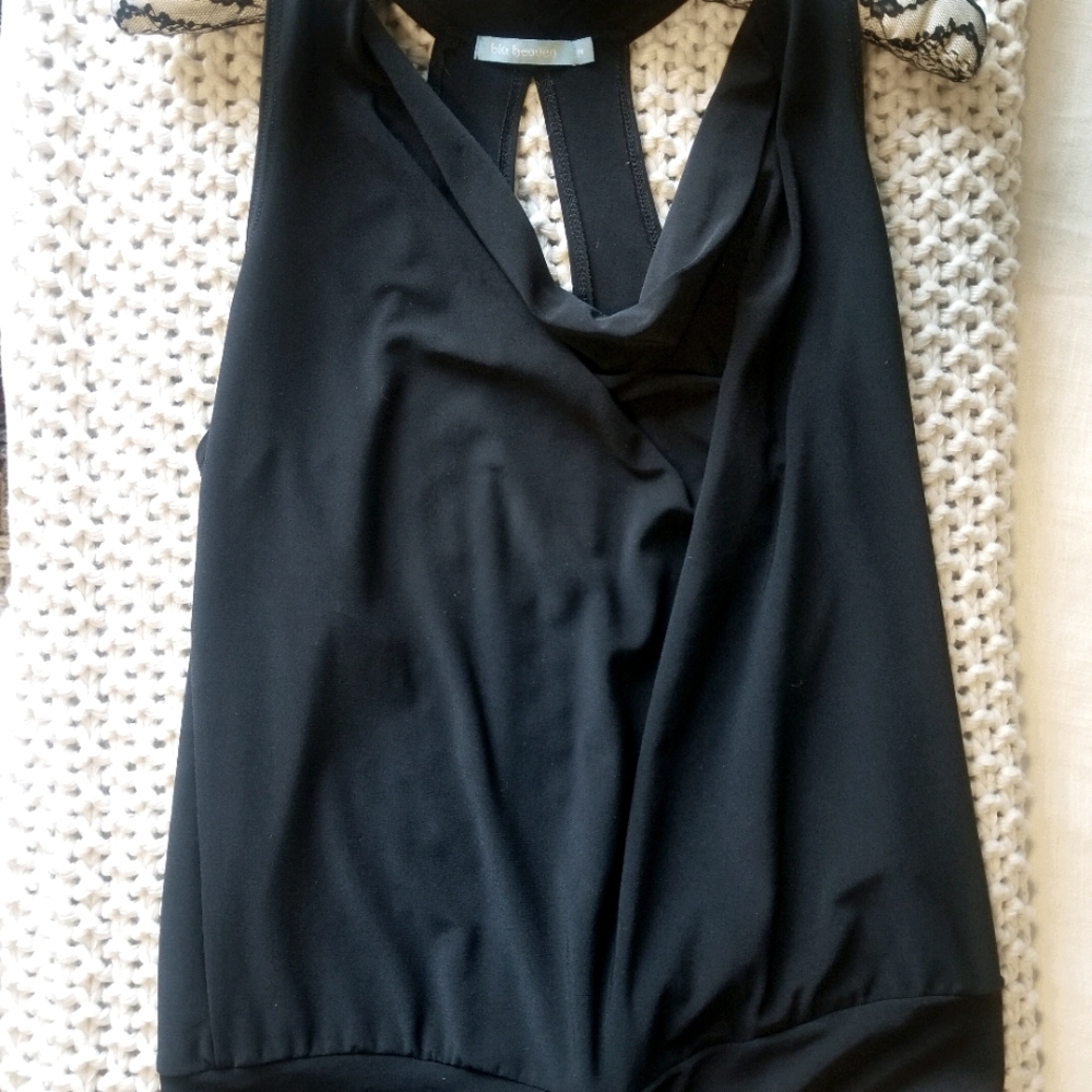 Sexy Black open back sleeveless top